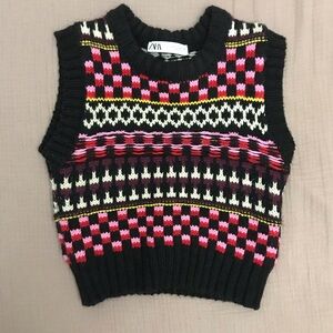 Zara knit vest size S